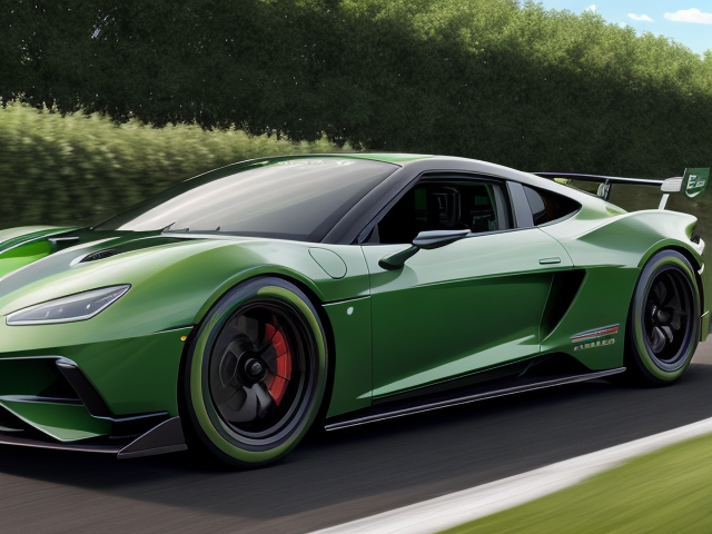 " ""green-racing.jpg"""
 in Photorealism style